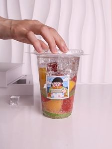 SUGA พร้อมส่ง แก้วพลาสติกPET ฝาเรียบ ฝาโดม 50 ใบ ปาก 98 มิล 12/14/16/20Oz. แก้วพลาสติกใส แก้วกาแฟ แก้วชานม รุ่นพรีเมี่ยม COD MITI152