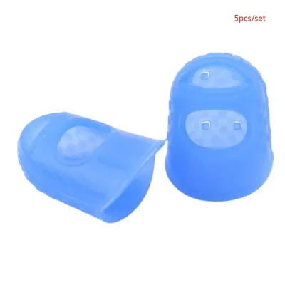 5 PCS/Set Thickened Universal Finger Silicone Guitar String Finger Cover Finger Protective Cover Wear-Resistant And Non-Slip