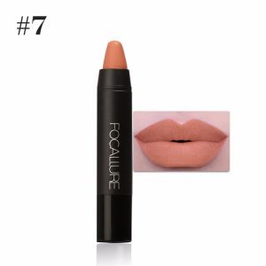 Matte Lipstick Long-lasting Moisturizing Waterproof Easy-to-Color Enhance Lip Color Coffee Brown Nude Red for Any Skin Type