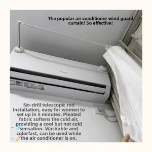 FUNNYDEER | High Aesthetic Air Conditioner Block Curtain Anti-direct Blow Anti-condensation Reverse Flow Prevent