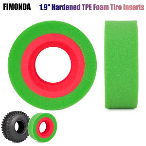 1.9" EVA Foam Inserts Hardened Dual-Stage 120mm for Axial SCX10 TRX4 RC Crawler Tires (115-120mm)