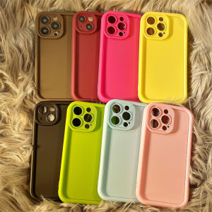 An Ruiming ดูไบ Pure Color Simple Anti-Fall เคสโทรศัพท์ซิลิโคนสําหรับ iPhone 14 Pro Max 13 12 พร้อมแขนป้องกัน Texture