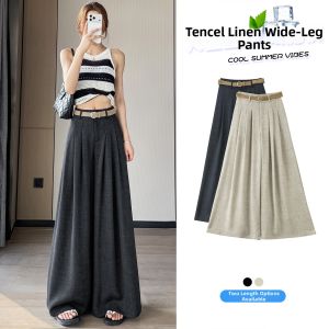 La Chapelle | Vintage Style High Waist Drapey Wide Leg Trousers