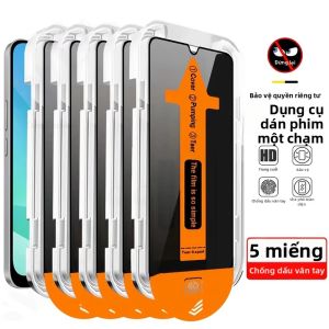 Miếng Dán Bảo Vệ Màn Hình Chống Bám Dầu Oleophobic Cho Poco M7/F7/X7/X6/X5/M6/F6 Pro 5G Loại Bỏ Bụi Tự Động Chống Nhìn Trộm Kèm Dụng Cụ Dán Tự Động