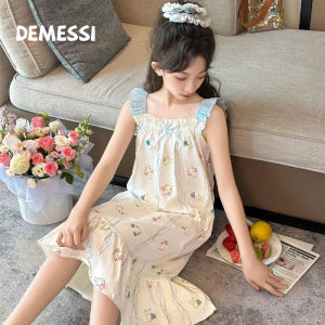 Strap Sleeveless Summer New Lightweight Childrens Nightgown