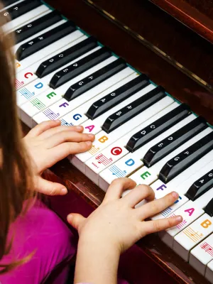 1 set of transparent piano keyboard sticker 88/76/61/54/49/37 key five-line spectrum simple notation hand roll sticker