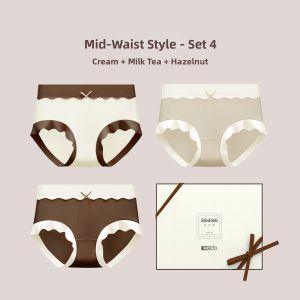 HODO | Antibacterial Modal Pure Cotton Underwear Womens Seamless Short Triangle Panties Comfortable Breathable Underpants Briefs