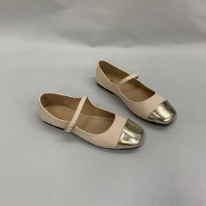 รองเท้าส้นแบน Mary Janes สไตล์ฝรั่งเศส สำหรับผู้หญิง ทรงหัวเหลี่ยม สายรัดข้างเดียว ลายพิมพ์หลากสี แฟชั่นอเนกประสงค์ รองเท้าส้นแบนแบบสวมสบาย