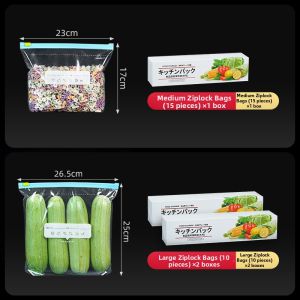 MMZECE | Food-safe Storage Bags for Refrigerator