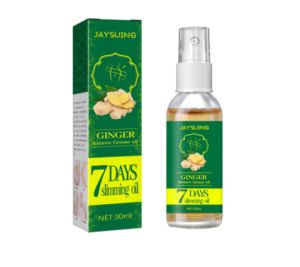 Jaysuing 2022 Weight Loss Ginger Slimming Spray Dissolve Fat Essential Oil Spray for Whole Body Ginger Extract Natural Ginger Oil Lymphatic Drainage Therapy Anti Aging Plant Essential Oil Spray（30ml) Promote Metabolism Full Body Slim Massage Oils