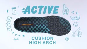 SUPERFEET ADAPT RUN MAX INSOLES (GREAT FOR RUNNING & WALKING SHOES)