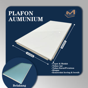 THEMEGA - (PREMIUM) Plafon Alumunium Terbaru Pemasangan Mudah Sistem ClickHarga Persatuan bahan alumunium /pemasangan mudah/ beragam motif/ Modern
