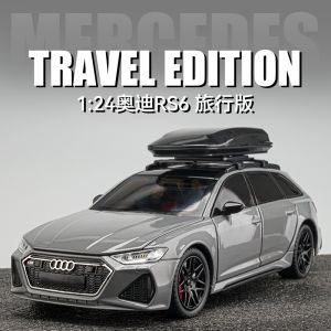 【Without box】1/24 Audi RS6 Travel Edition diecast car chezhi Zinc Alloy Matel Light and Sound Birthday Gifts for Children Collection Pull Back Toys for Boys Hot Wheels Model Toys for 3 Years Old and above