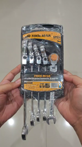 TOOLMAK Ring Pas Flexible Set Flexible Combination Wrench Set 5Pcs TMK19718