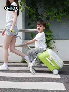 【Ready Stock】E-STAR Kids Luggage 20 inch Large capacity Suitcase Built-in seat and reclining Locking device Silent tireChildren Suitcase kids bag