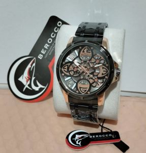 Jam Tangan Pria Terbaru BEROCCO Rantai Stainles Steel Water Resist Tahan Air