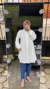 Racin Tunik Crincle Airflow Ukuran Lengkap Xl Xxl Xxxl Xxxxl Ld 140 Jumbo Banget Muat 100 Kg Lebih