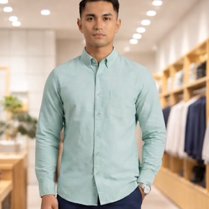 Mens Trending Solid Long Sleeve Cotton Slim Fit Office and Casual Shirt Size S–4XL | Mens Shirt in Malaysia