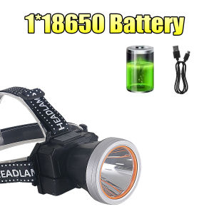 Headlamp Led Rechargeable Head Flashlight Fixed Focus 1000M Powerful Headlight Led Head Torch Fishing Work Miner Lamp