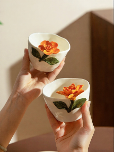 MODERN SWEETHOME | Underglaze Color Ceramic Latte Cup