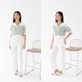 BL20923 Middle Stripe Oversize Knit Top. 