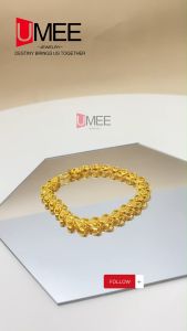 18K Gold Plated Bracelet Heart Design Jewelry Accessories For Women