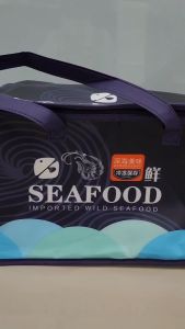 ร้อน-เย็น กระเป๋าเก็บอาหาร ขนาดใหญ่ ลาย SEAFOOD กระเป๋าเก็บอุณหภูมิ