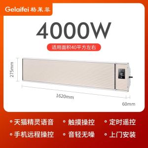 Graphene Ceiling Wall-Mounted Far Infrared Heater Whole House Heating Living Room Frequency Conversion Large Area Energy Saving and Power Saving