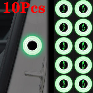 10pcs Car Door Anti-collision Silicone Pad Shockproof Door Closing Sticker Soundproof Cushion Auto Parts with Car Logo
