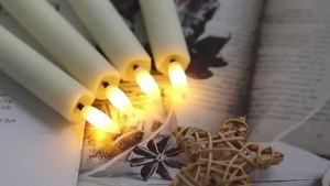 Pack of 6 Remote Control LED Decorative Candle Light Battery Operated Flameless Electronic Home Party Wedding Candle With Timer