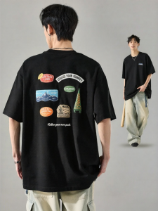 SZON | Summer New US Emblem Print Cotton T-Shirt