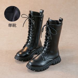 Princess Style Girls Boots Winter High Top Martin Boot British Style Childrens Shoes Super Fiber Leather Warm Comfortable