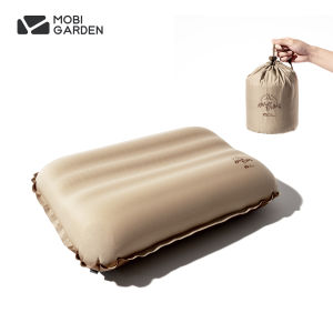 MOBI GARDEN Camping Inflatable Pillow Automatica Ultralight Comfortable Sponge Outdoor Travel Sleeping Pillow Portable