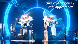 Mainan Pistol Air Anak Otomatis Sepenuhnya Berbentuk Hiu Rentang Tembakan Panjang Cocok Untuk Mainan Kolam Anak-anak