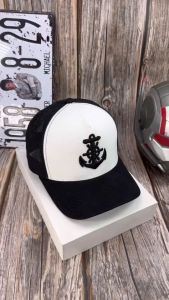 Mũ Lưỡi Trai Trucker Đính Họa Tiết Cổ Điển - Vải Kaki Mũ Neo Thêu Nổi Cao Cấp