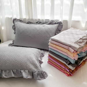 2024 New Pure Color 40-Sheet Cotton Sandwich Pillowcase Pair Full Cotton Series - Single Cotton Pillowcase Pair Pack