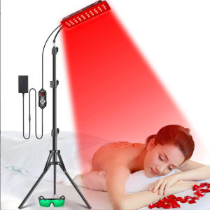 Đèn Trị Liệu Ánh Sáng Đỏ Có Chân Đế Bảng Đèn LED 660nm 850nm Cho Chăm Sóc Da Mặt Và Toàn Thân Điều Trị Hồng Ngoại Tại Nhà Chất Liệu Acrylic