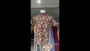 Jayabaya Batik ANDALAS Kemeja Katun Lengan Pendek