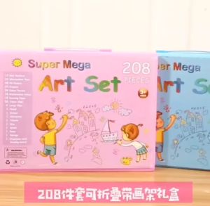 Pensil Warna Crayon Set Isi 208pcs/ Crayon set Macam Warna Cocok Menggambar Mewarnai Crayon Anak Pengasah Set Alat Menggambar Melukis Anak-anak Crayon Cat Air Pensil SHENAR TOKOSHENAR168
