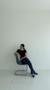 NZINGA MIKYONG Top Atasan Wanita Bodycon Korea (Boat Neck)