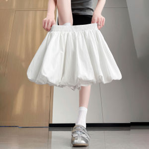 YAYANGREN | Chân Váy Short A-Line Cao Waist Chống Nhìn Trộm Hoa Trắng