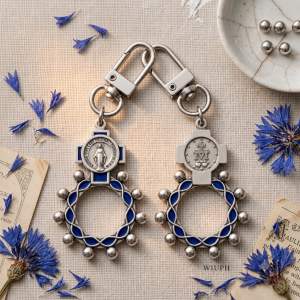 Our Lady of the Miraculous Medal Ring Rosary Charm