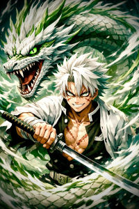 Bandai | DIY Demon Slayer Anime Characters Diamond Painting Charming Stunning Anime Scene For Living Room Wall Decoration Exquisite Gift