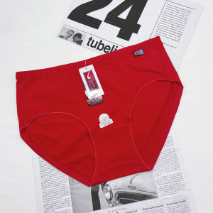 plus Size Pure Cotton Womens Triangle Panties 6-Pack Comfortable Breathable Underwear Mid-Waist Design Antibacterial Properties