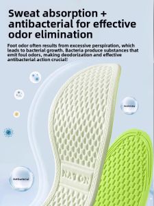 Deodorizing Absorbent Breathable Anti-Odor Antibacterial Thin Insoles