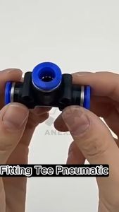 Fitting Tee Pneumatic Slip Lock Selang 4mm 6mm 8mm 10mm 12mm 14mm 16mm