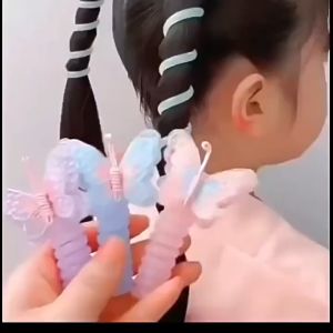 Chun Cột Xoắn Ốc Dây Lò Xo Quấn Tóc Tạo Kiểu Đàn Hồi Màu Pastel Cho Bé BLINK HAIR