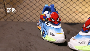 Kids Sport Shoes Boy Kasut Budak Lelaki Spiderman LED Murah Light Sneakers 2024 New Berlampu Kasut