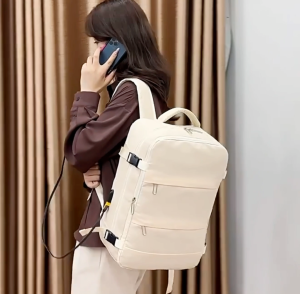 (READYSTOCK 🇲🇾) Waterproof Laptop Backpack Large Capacity Handcarry Backpack with USB Post Cabin Bag