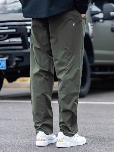 Quần Tây Công Sở Nam Mùa Hè Màu Xanh Quân Đội Có Ghi Chú Tam Giác Chống Thấm Nước Leo Núi Quần Dài Thường Ngày Cho Nam